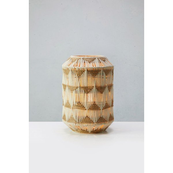 Lampa stołowa w naturalnym kolorze z jutowo-tekstylnym kloszem (wysokość 35 cm) Ano – Markslöjd-image-3