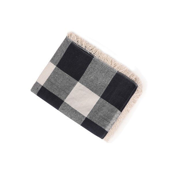 Bawełniany koc EnLora Home Dama Dark Blue, 160 x 220 cm-image-3