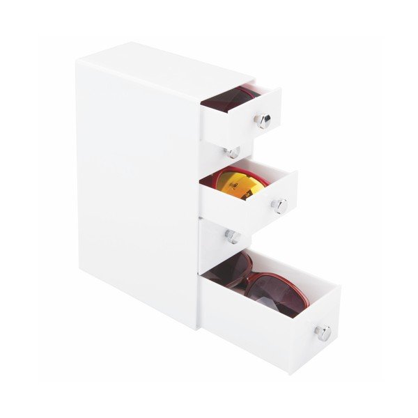 Biała minikomoda InterDesign Drawers Tower-image-2
