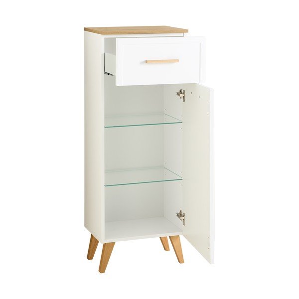 Biała niska wisząca szafka łazienkowa 104x45 cm Quickset 383 – Pelipal-image-3