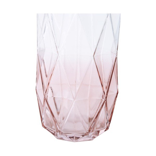 Różowy szklany wazon (wysokość 28 cm) Brice – Premier Housewares-image-1