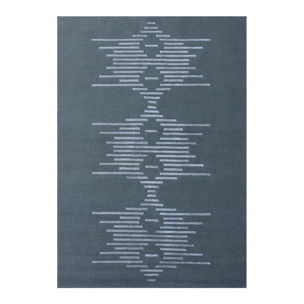 Szary dywan ręcznie wiązany Linie Design Dany, 145x185 cm