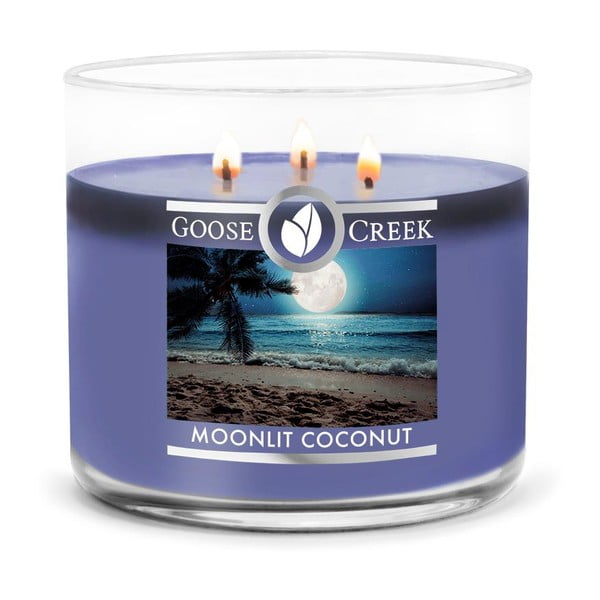 Świeczka zapachowa w pojemniku Goose Creek Moonlit Coconut, 35 h