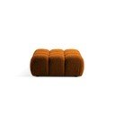 Pomarańczowy podnóżek modułowy z materiału bouclé Bellis – Micadoni Home