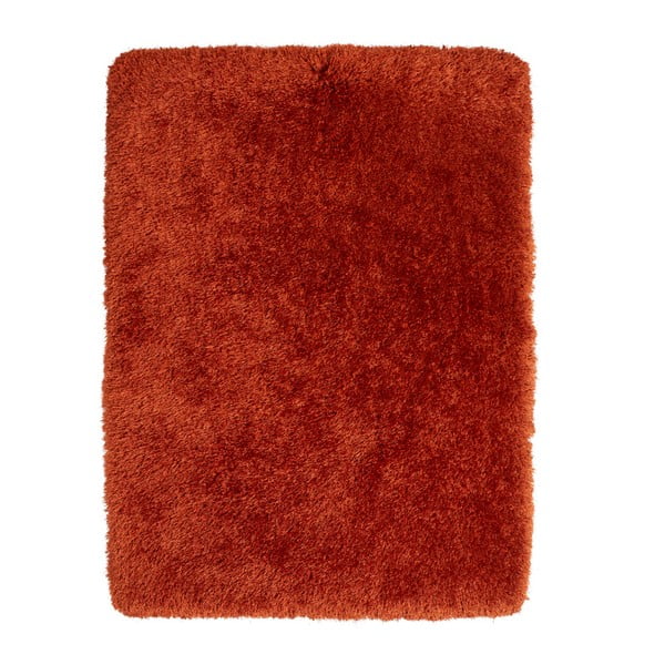 Czerwony dywan z długim włosiem Think Rugs Montana, 150x230 cm