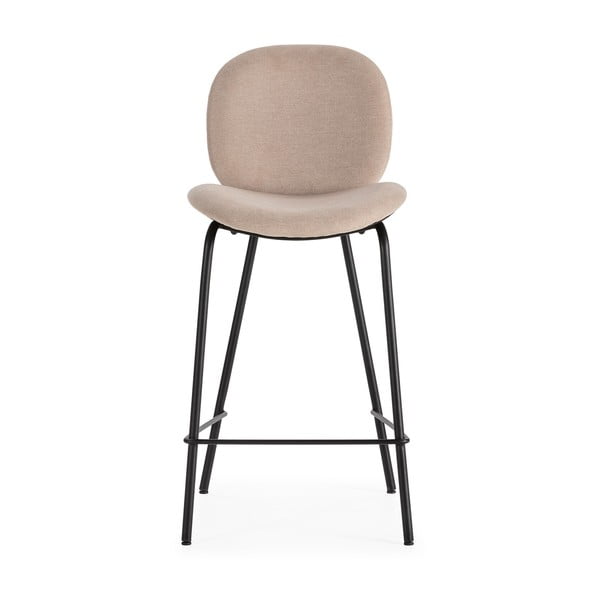 Beżowe hokery zestaw 2 szt. (wys. siedziska 65 cm) Cori – Marckeric-image-2