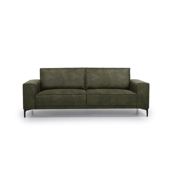 Zielona sofa z imitacji skóry 224 cm Copenhagen – Scandic