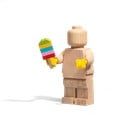 Dziecięca figurka z drewna dębowego LEGO® Wood