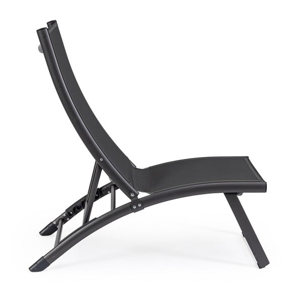 Antracytowy metalowy leżak ogrodowy Taylor – Bizzotto-image-2