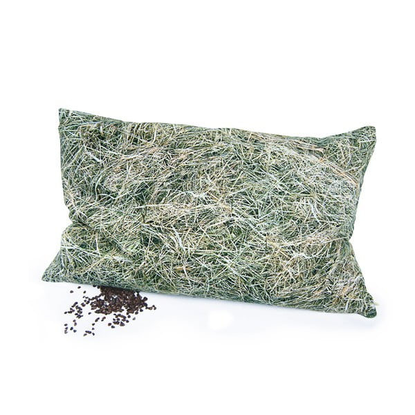 Poduszka z domieszką bawełny i wypełnieniem z gryki Foonka Siano, 50x30 cm