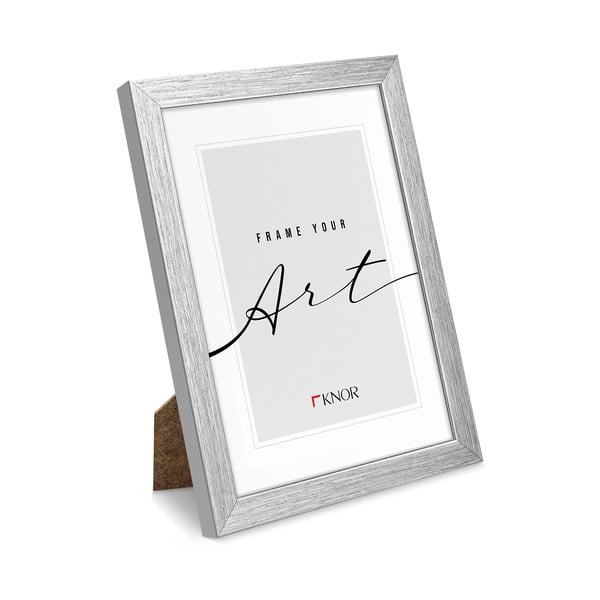 Ramka stojąca/ścienna w kolorze srebra 20x26 cm – knor