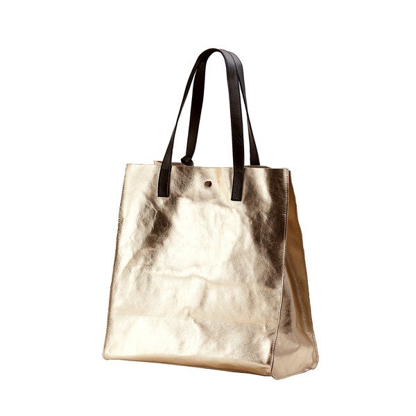 Torebka skórzana w kolorze złota Andrea Cardone Amy-image-3