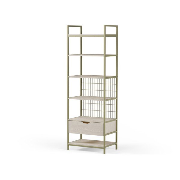 Zielony stalowy regał 60x179,5x40 cm Amara – Marckeric-image-3
