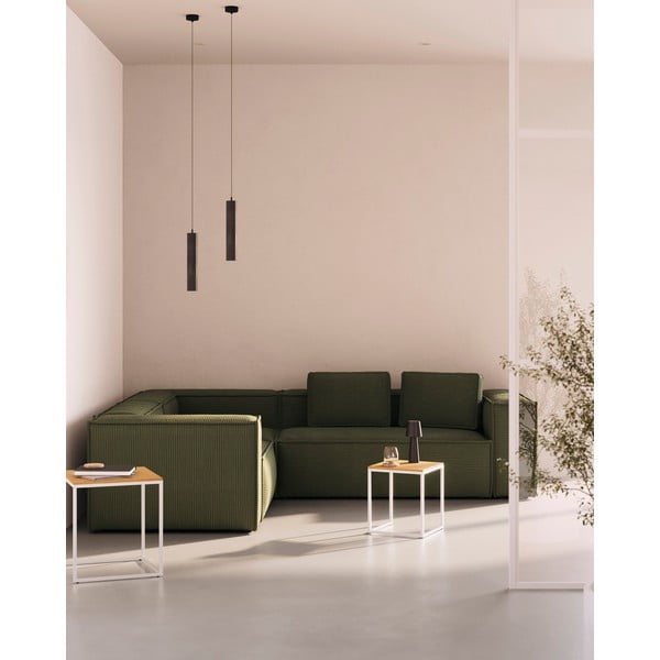 Czarna lampa wisząca z metalowym kloszem ø 8 cm Maude – Kave Home-image-1