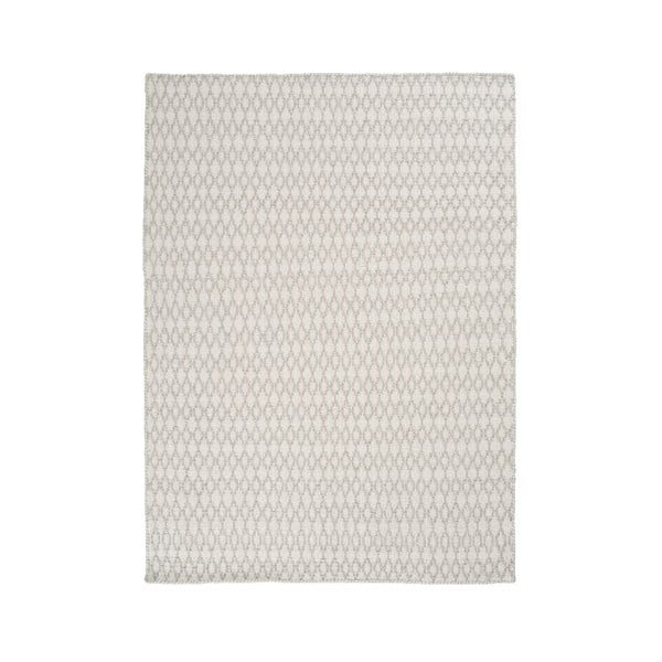 Wełniany dywan Elliot White, 170x240 cm