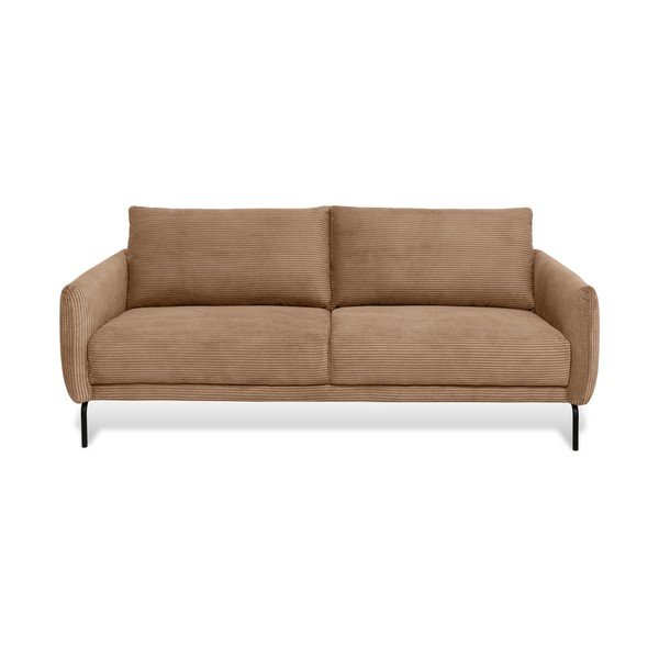 Jasnobrązowa sztruksowa sofa 212 cm Venray – Scandic