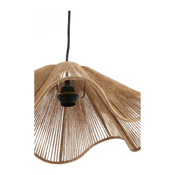 Naturalna lampa wisząca z kloszem z juty ø 48 cm Fodara – Light & Living-image-3