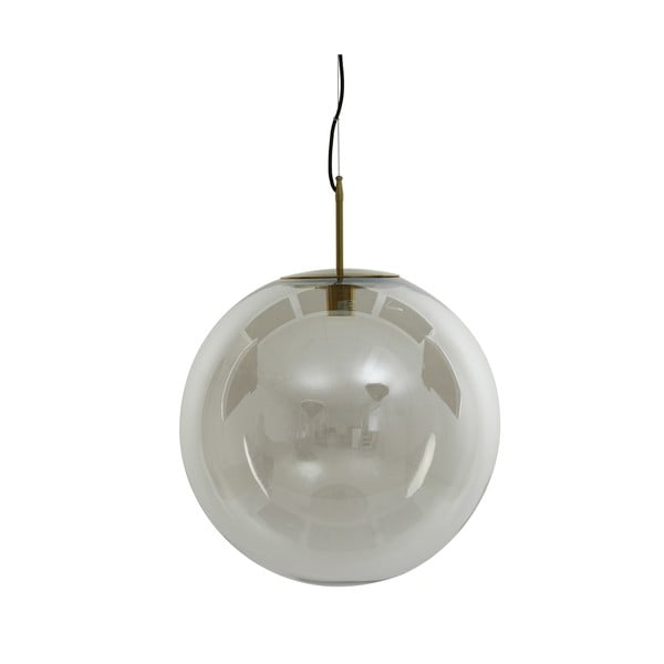 Lampa wisząca w kolorze brązu ze szklanym kloszem ø 48 cm Medina – Light & Living