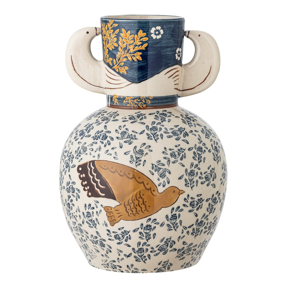 Kamionkowy ręcznie malowany wazon (wysokość 23,5 cm) Hezha – Bloomingville