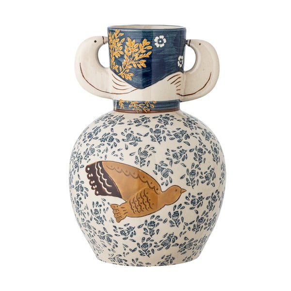 Kamionkowy ręcznie malowany wazon (wysokość 23,5 cm) Hezha – Bloomingville