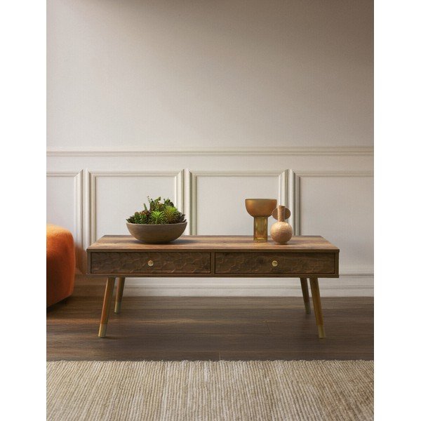 Stolik w ciemnym naturalnym kolorze 59x110 cm Frida – Premier Housewares-image-4