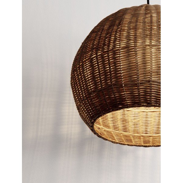 Rattanowa lampa wisząca w naturalnym kolorze ø 39 cm Rielo – Nova Luce-image-1
