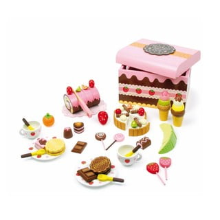 Pojemnik ze słodyczami i naczyniami dla dzieci Legler Sweeties, 39 elementów