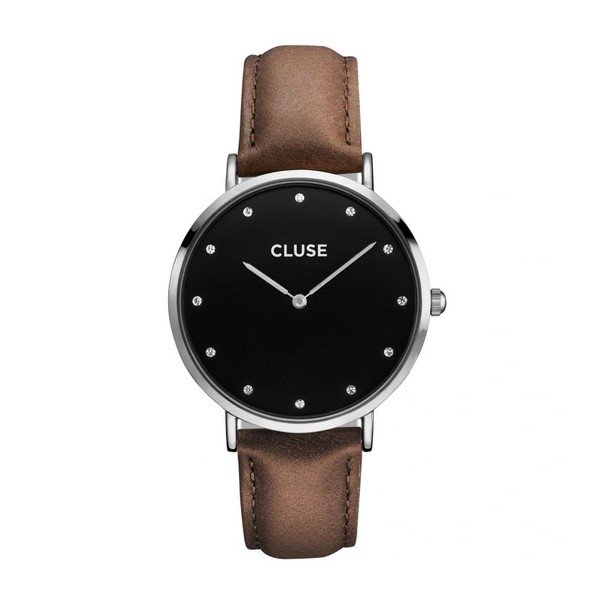 Zegarek CLUSE La Bohéme Silver Stones/Black Brown
