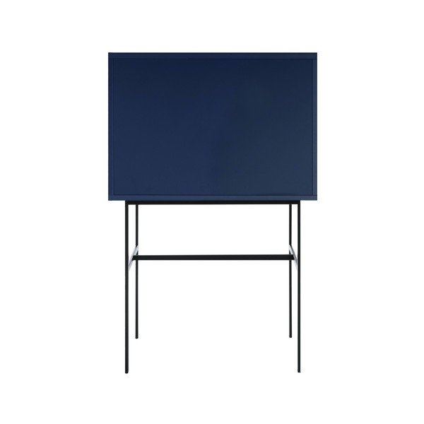 Ciemnoniebieska witryna z drzwiami przesuwnymi 70x109x40 cm Lekko – noo.ma-image-4