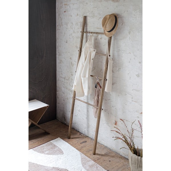 Brązowa drewniana drabinka na ręczniki Roots – Mette Ditmer Denmark-image-1