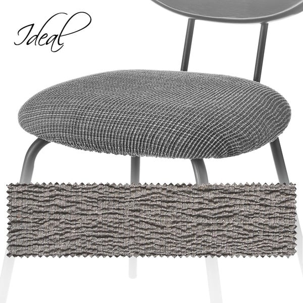 Szary elastyczny pokrowiec na krzesło Ideal – Casa Selección-image-3