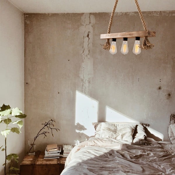 Lampa wisząca w naturalnym kolorze Erebos – Opviq lights-image-1