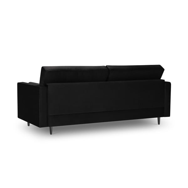 Czarna aksamitna sofa Milo Casa Santo, 219 cm-image-4