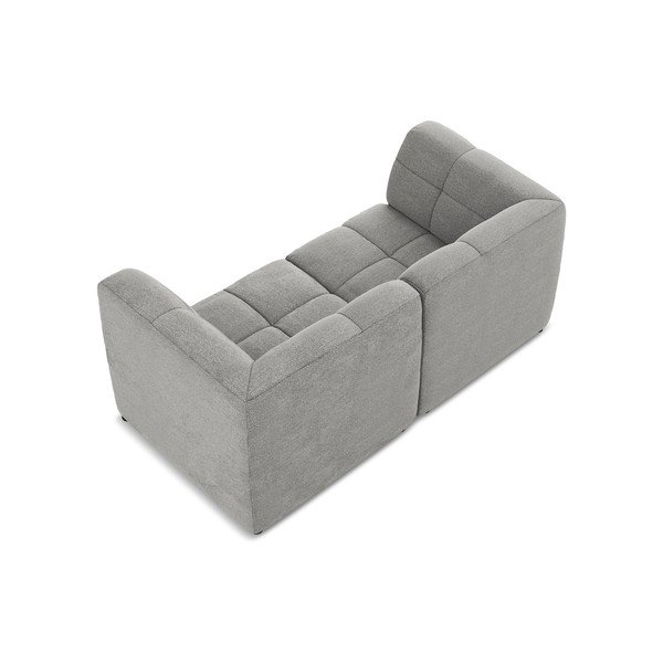 Szara sofa z materiału bouclé 180 cm Aloha – Makamii-image-4