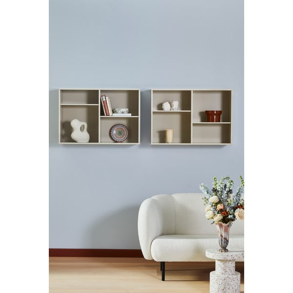 Beżowy regał wiszący 89x61 cm Mistral – Hammel Furniture-image-3