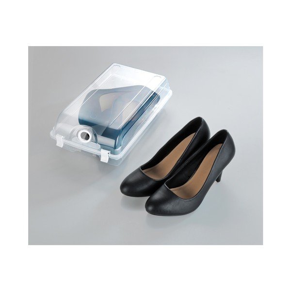 Przezroczysty pojemnik na buty Wenko Smart, szer. 19,5 cm-image-1