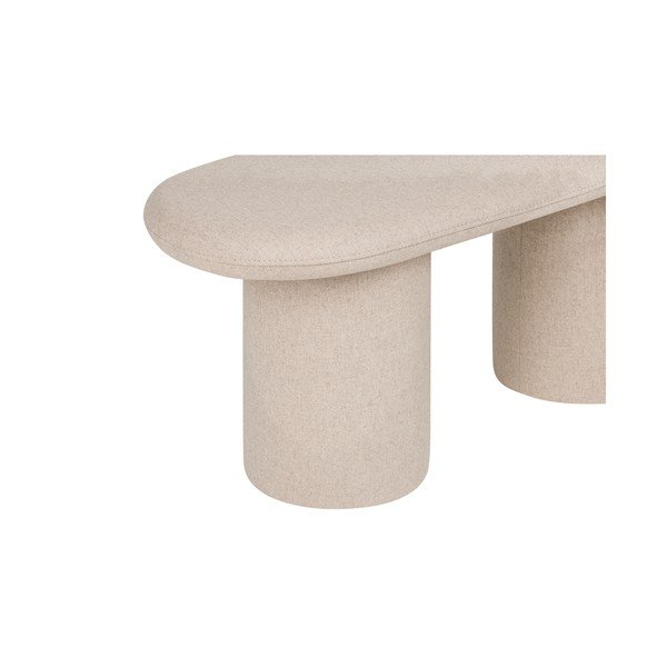 Beżowa wełniana tapicerowana ławka Rull – noo.ma-image-2