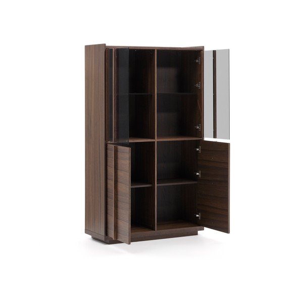Brązowa witryna w dekorze orzecha 100x170x40 cm Onix – Kave Home-image-3