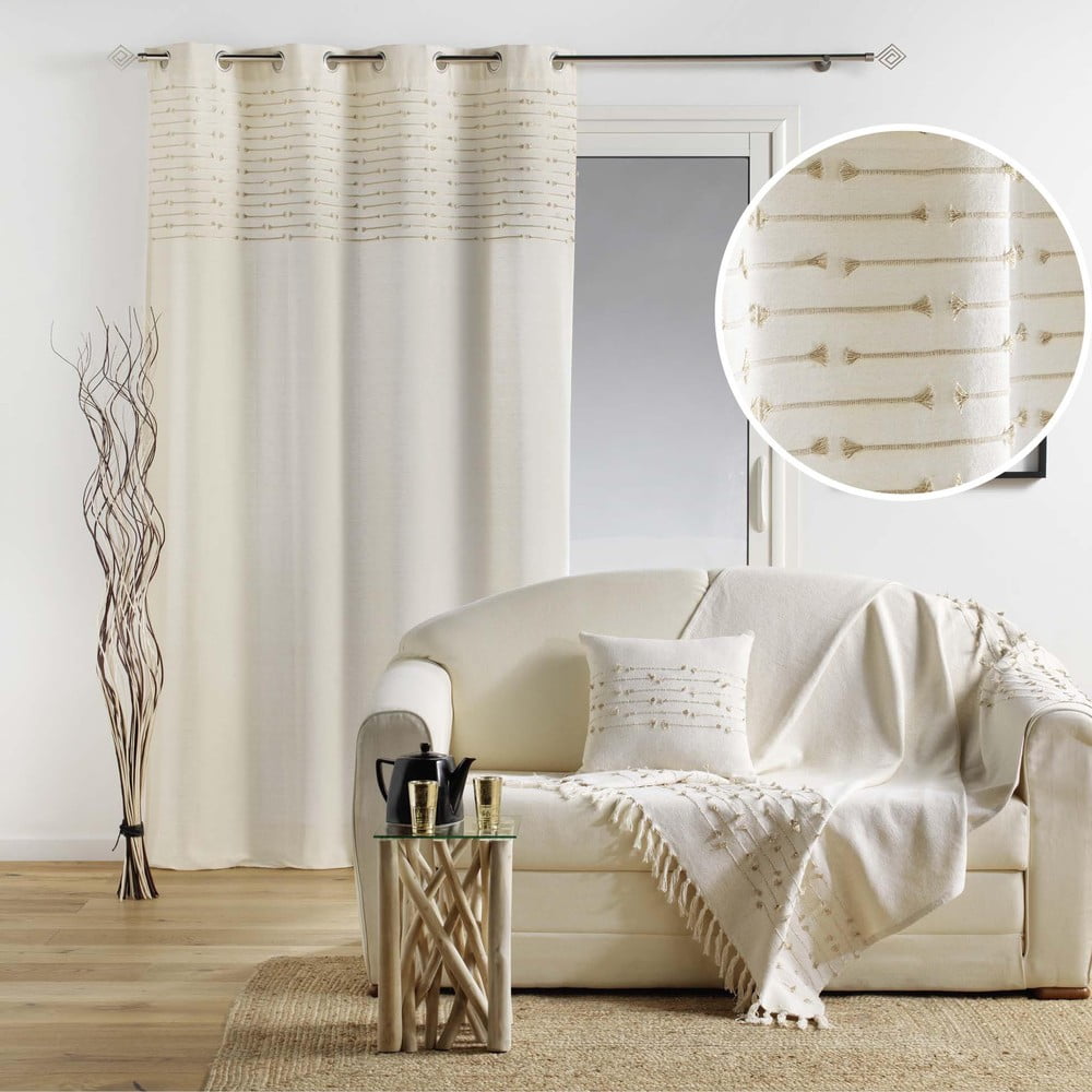 Beżowa bawełniana zasłona 140x240 cm Golden Sunset – douceur d'intérieur (zdjęcie 6)