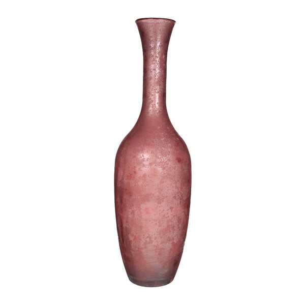 Różowy wazon szklany Mica Olivier, 100x30 cm