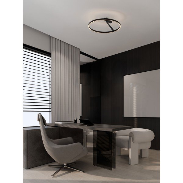 Aluminiowa lampa sufitowa LED ze ściemniaczem w kolorze matowej czerni Tilia – Nova Luce-image-1