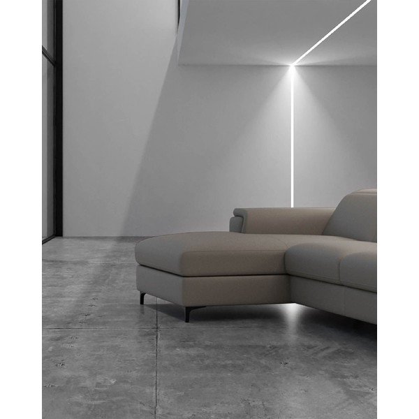 Jasnobrązowy skórzany narożnik (lewostronny) Brito – MESONICA-image-3