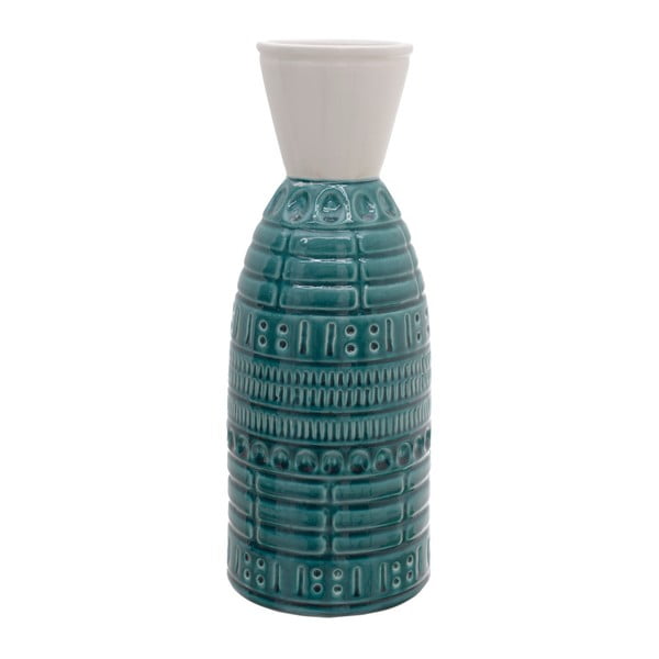 Turkusowy
  wazon ceramiczny InArt Yuana