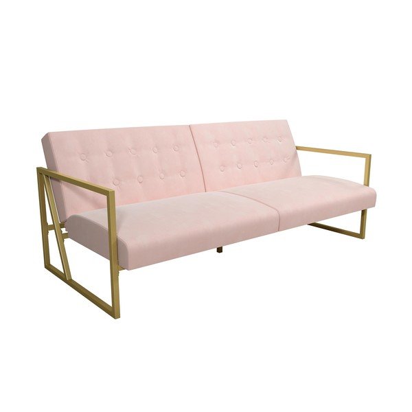 Różowa aksamitna sofa 185 cm Lexington – Støraa-image-2