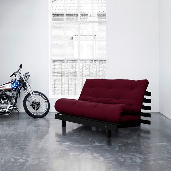 Sofa rozkładana Karup Roots Wenge/Bordeaux-image-3