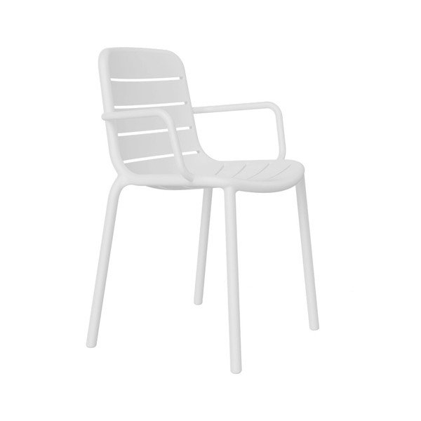 Zestaw 2 białych foteli ogrodowych Resol Gina-image-1