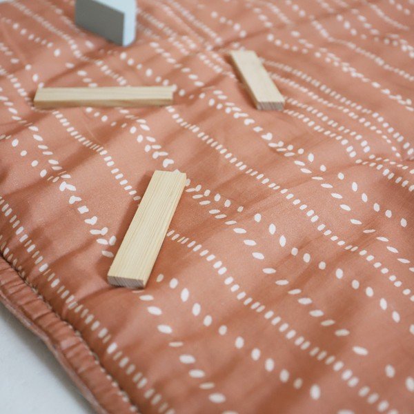 Pomarańczowa mata do zabawy dla dzieci Nepo Terracotta – Nattiot-image-1