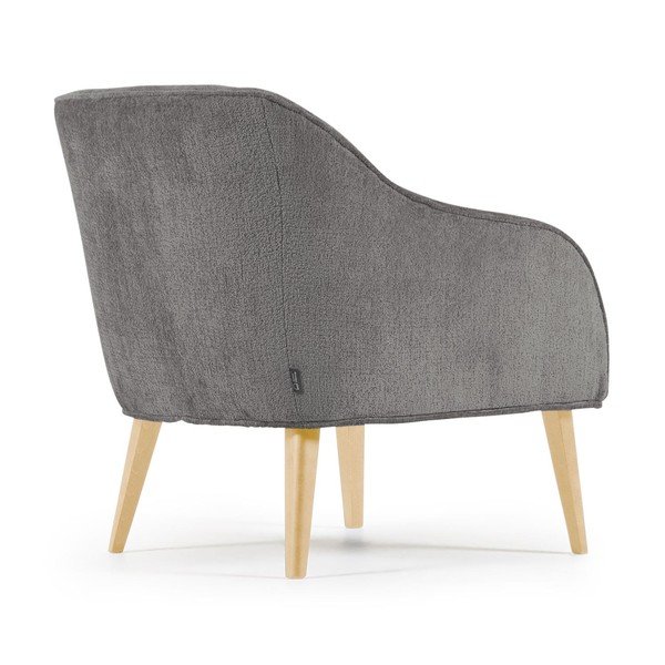 Szary fotel Bobly − Kave Home-image-2