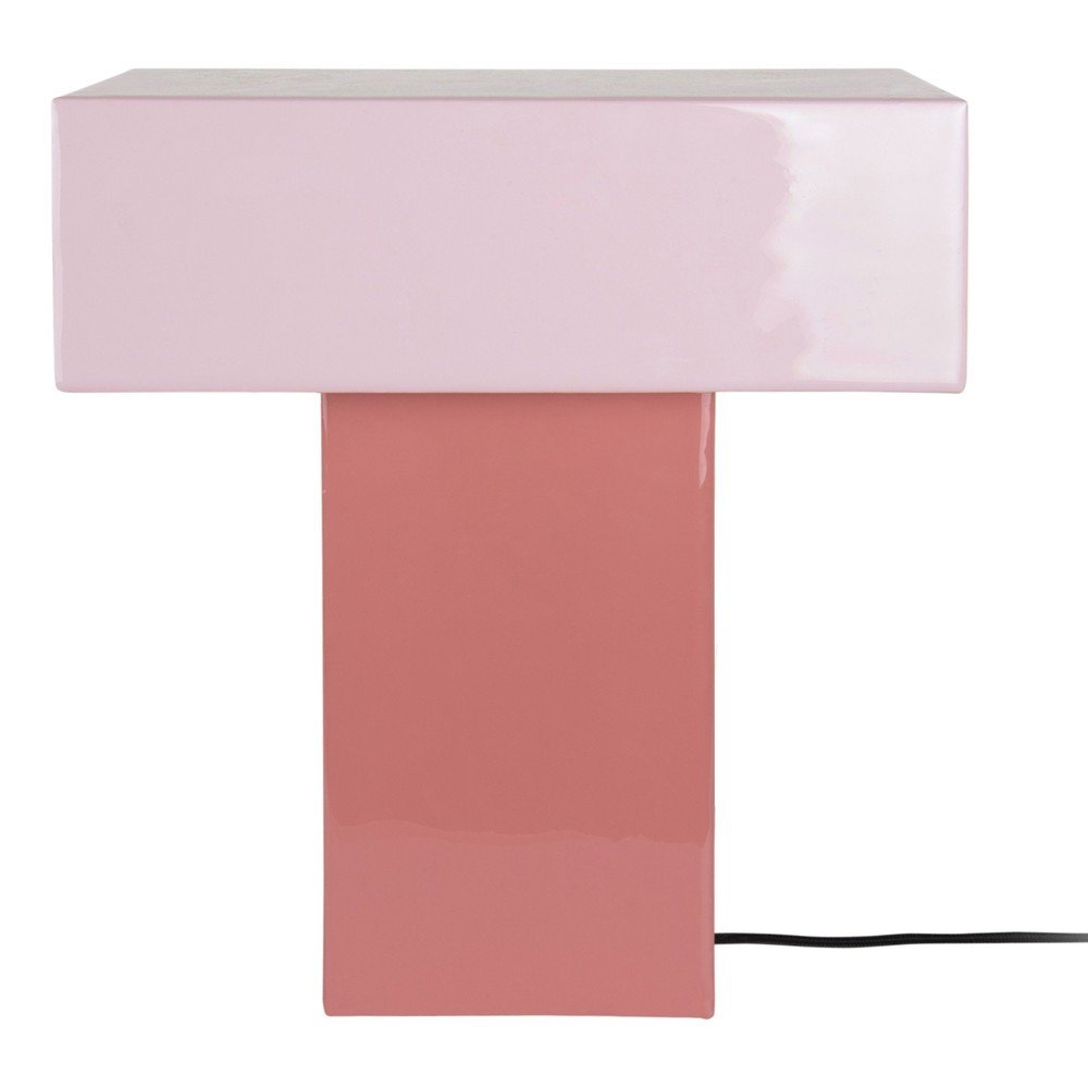 Różowa lampa stołowa (wysokość 35 cm) Grato Recto – Leitmotiv