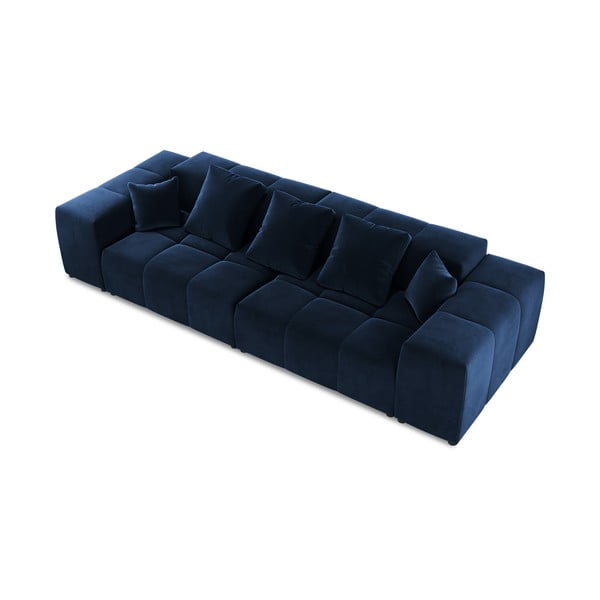 Niebieska aksamitna sofa 320 cm Rome Velvet – Cosmopolitan Design-image-3